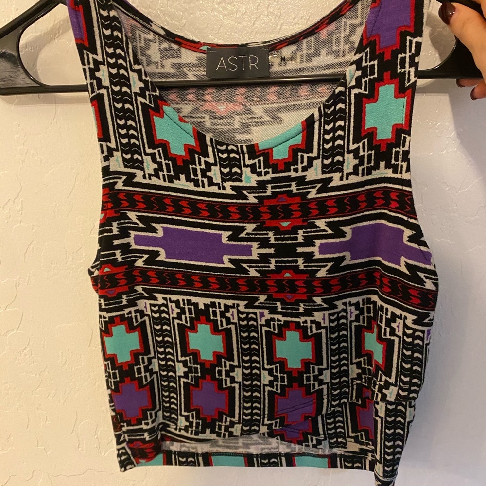 ASTR print crop top